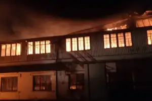 Tea Factory Destroyed in Major Fire in Nuwara Eliya