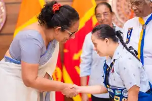 Prime Minister Presents Highest “Blue All Round Cord” Award to Differently Abled Girl Guides