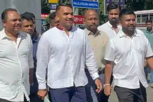 Namal Rajapaksa Appears Before Bribery Commission